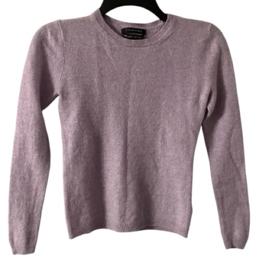 TAHARI Pure Luxe Cashmere Sweater, Sz S, Quiet luxury, Timeless elegance - Picture 2 of 9